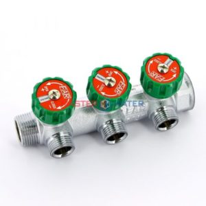 Коллектор FAR 3/4X1/2 на 3 выхода плоское уплотнение