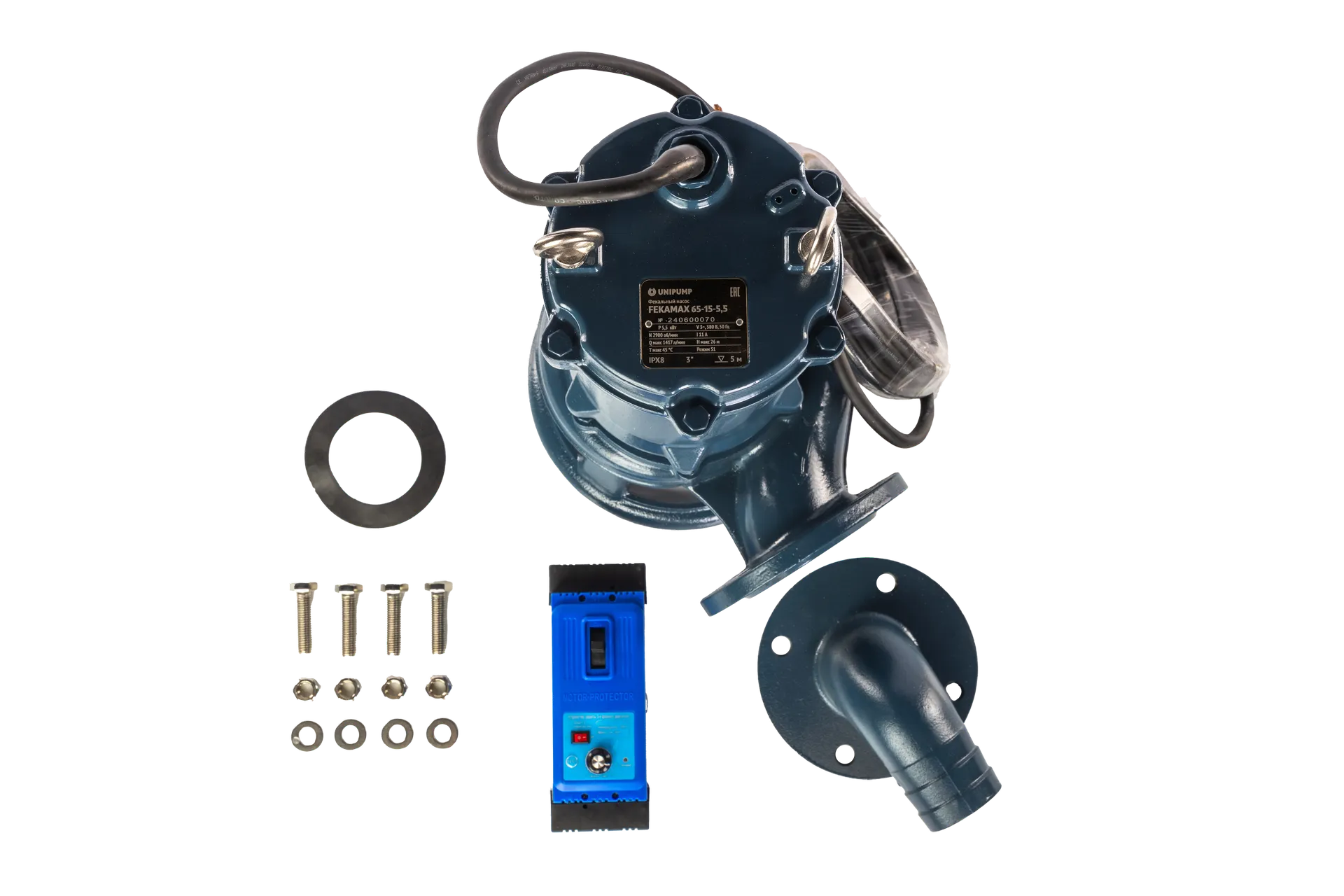 Насос фекальный UNIPUMP FEKAMAX 65-15-5,5 — изображение 5