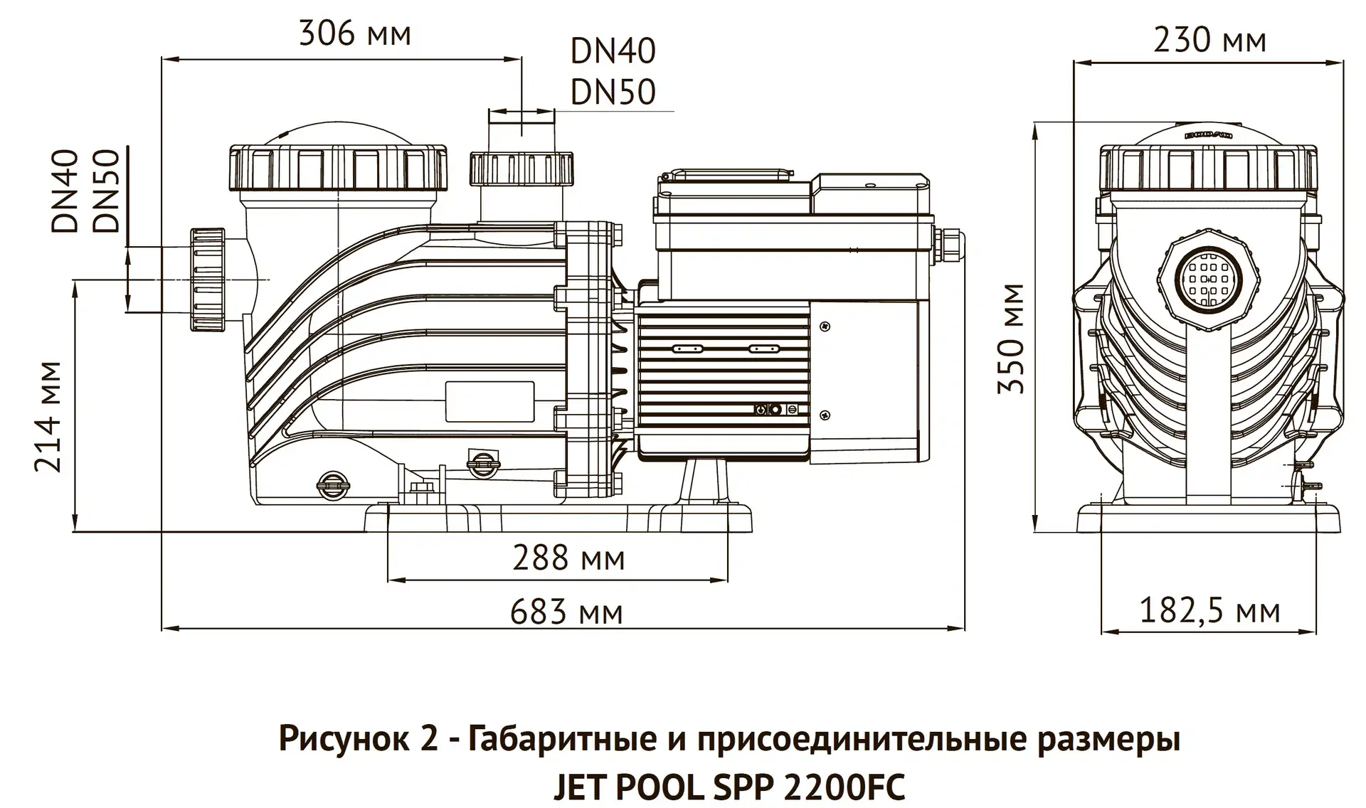 Насос для бассейна JET POOL SPP 2200FC с частотным преобразователем — изображение 8