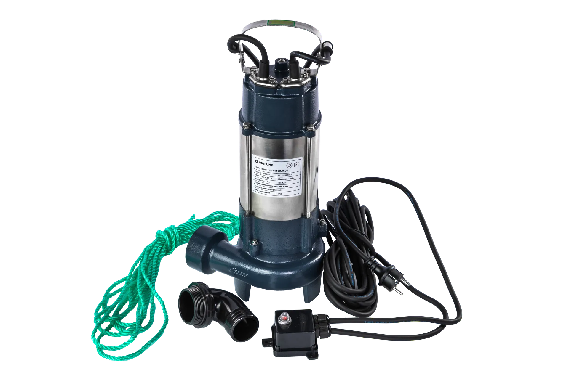Насос фекальный UNIPUMP FEKACUT V750DF — изображение 3