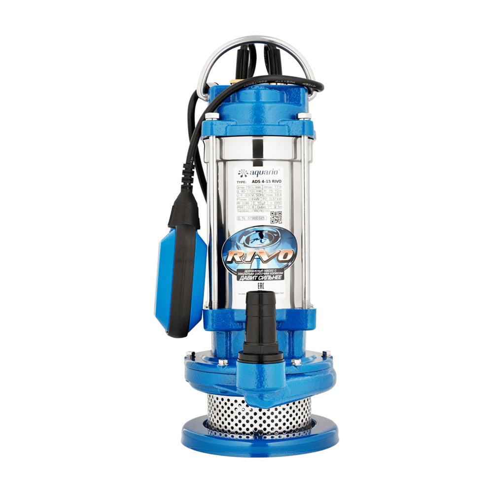 Насос погружной универсальный Aquario ADS 4-15 RIVO (для чистой воды)