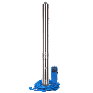 Насос скважинный с плавным пуском Aquario ASP1,8E-100-90(P) (встр.конд, каб.100м)
